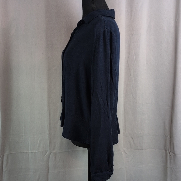 Cloth & Stone Midnight Blue Button-Down Shirt - Picture 3 of 7